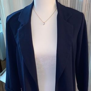 Alex & Olivia Long Navy Blazer